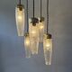 Old vintage 5-light cascade chandelier