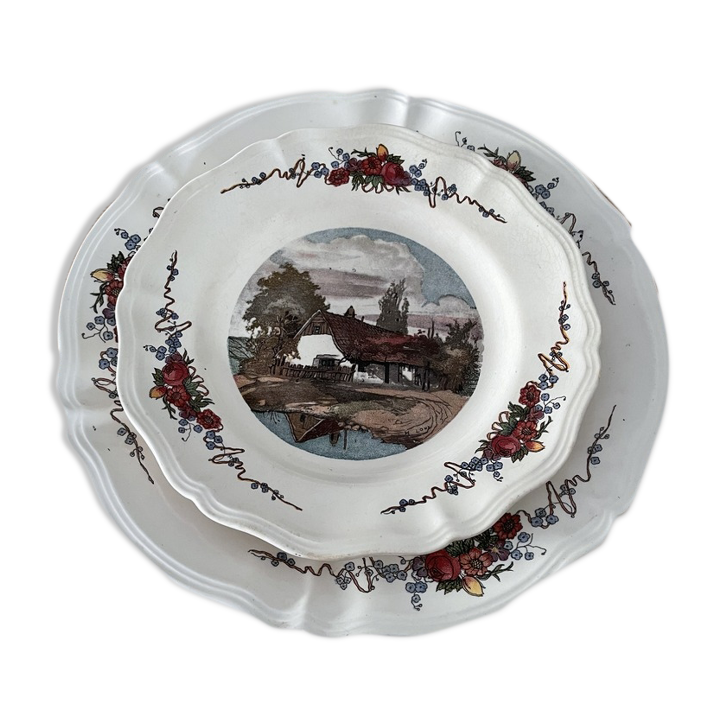 Obernai presentation plate and plate