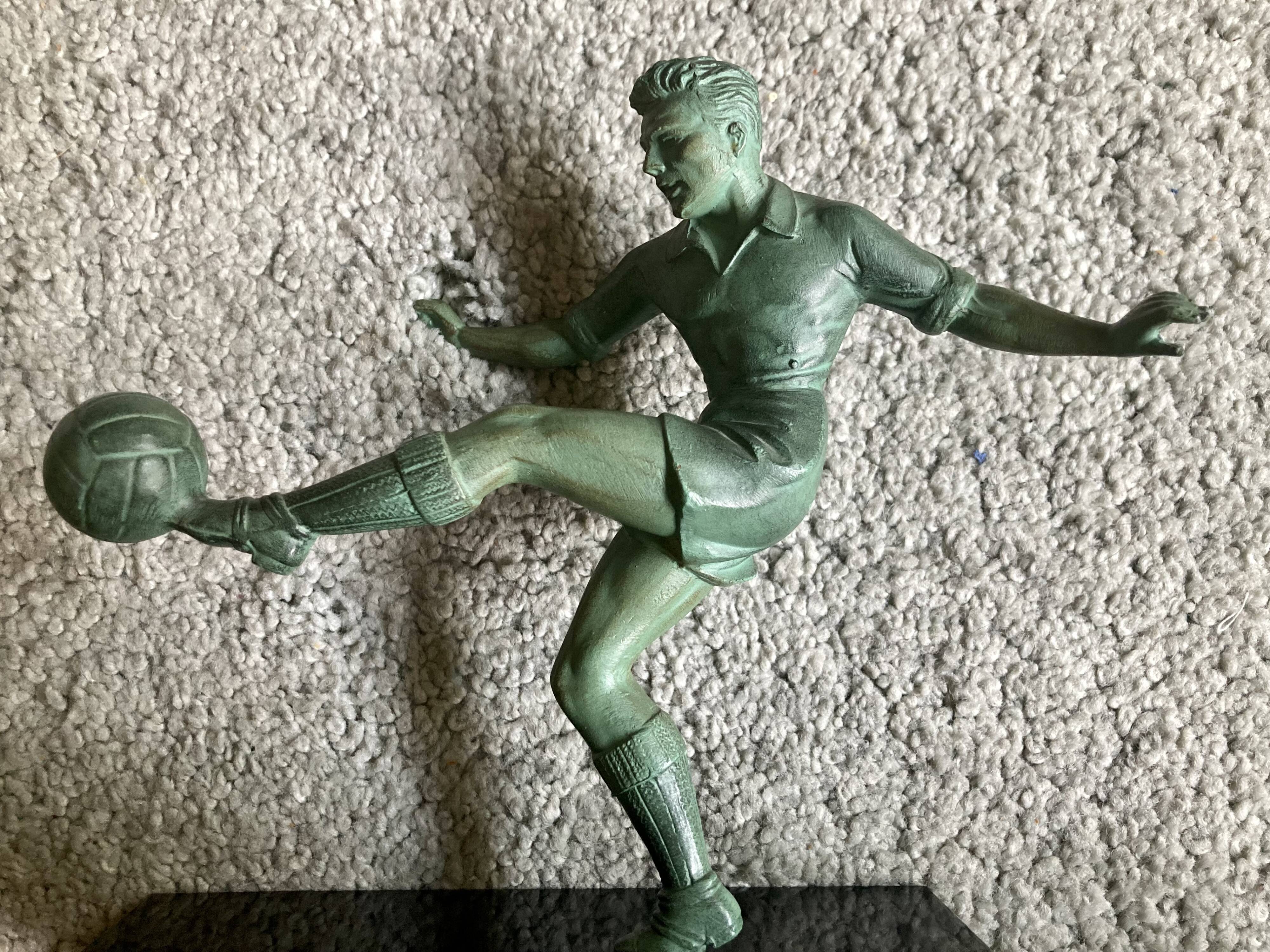 Pair of vintage bookends - Football players - excellent condition
