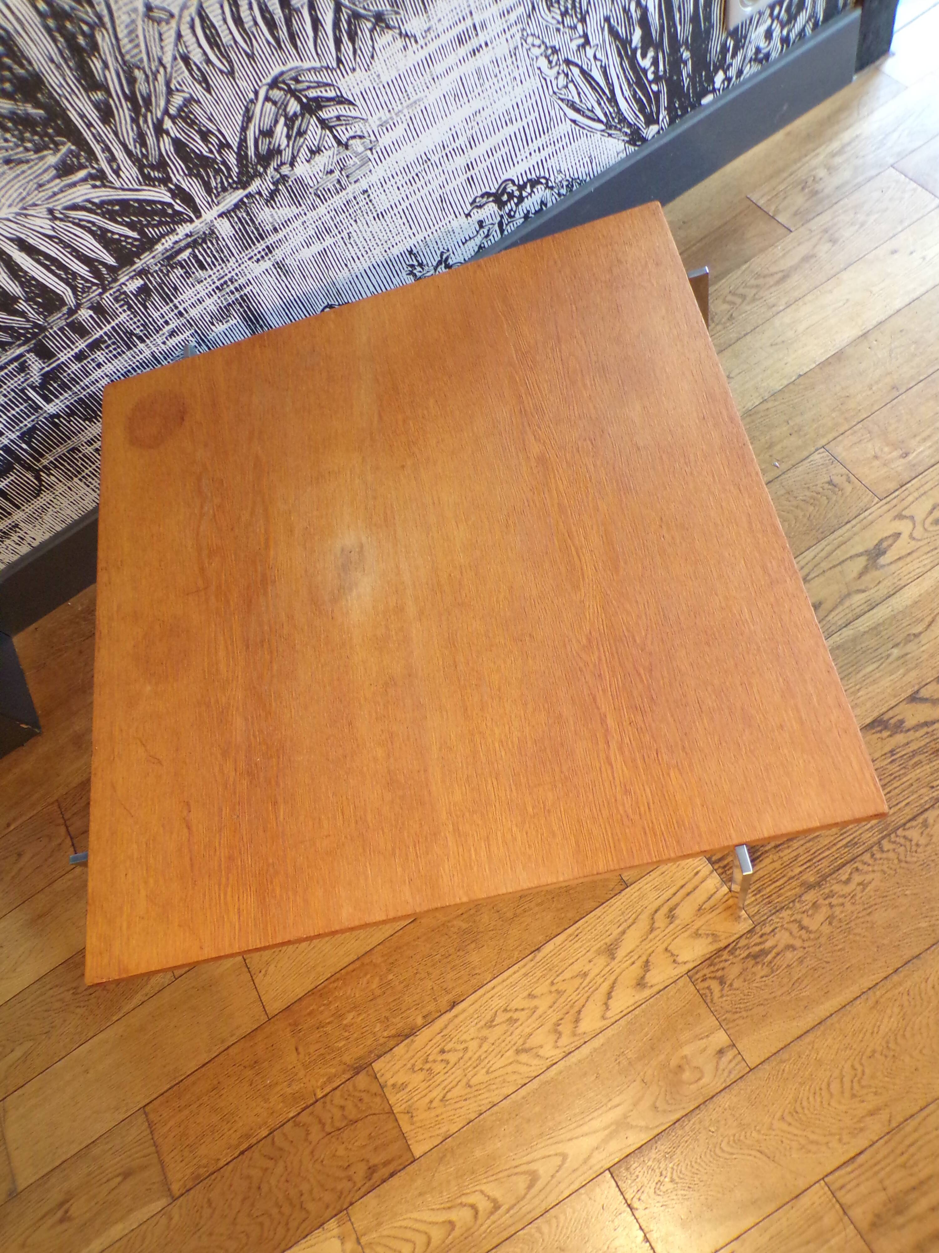 PK61 coffee table with ash top by Poul Kjaerholm for E.Kold Christensen