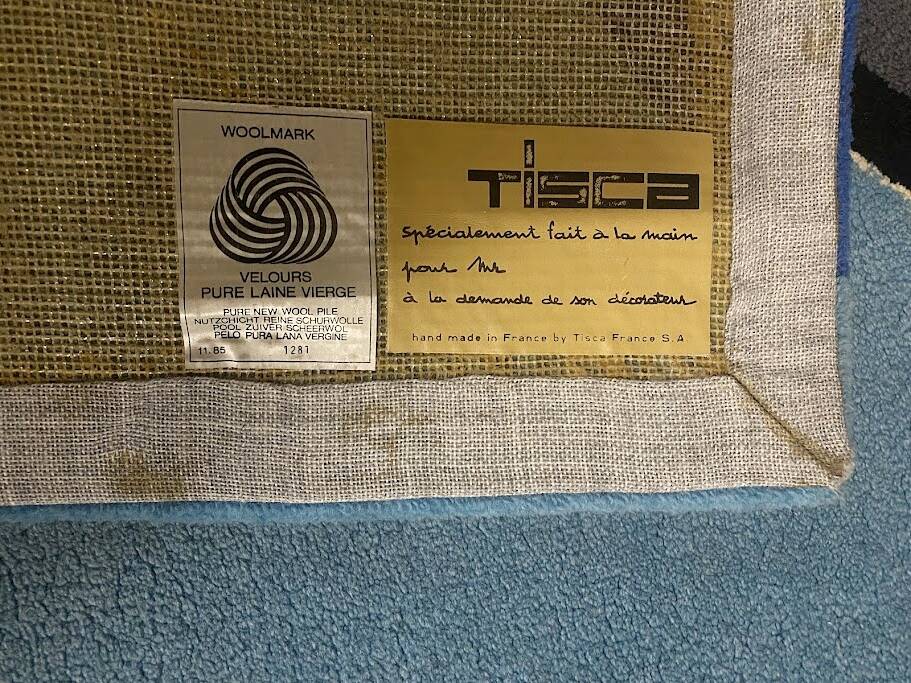Jean Rouzaud Artistic Carpet, Handmade 1980s France - Tisca