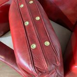 Pair of leather club chairs 30s