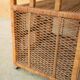 Meuble de rangement vintage en rotin