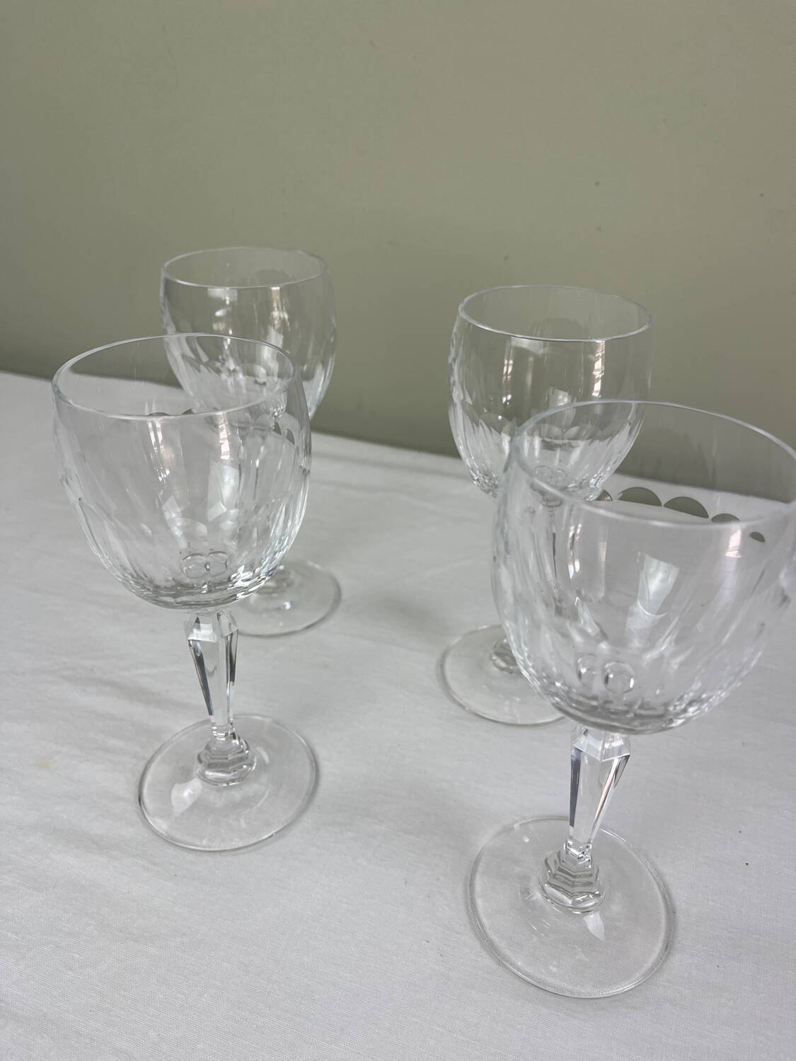 Crystal wine glass