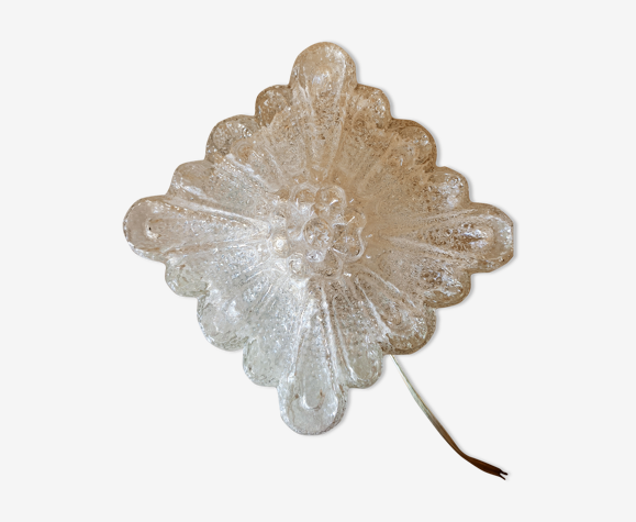 Plafonnier en verre texturé