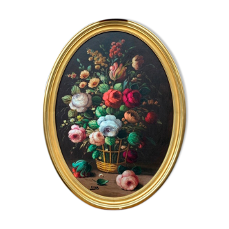 Peinture "Nature morte aux fleurs"