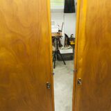 1950s Parisian wardrobe with mirror, 135 x 19 cm