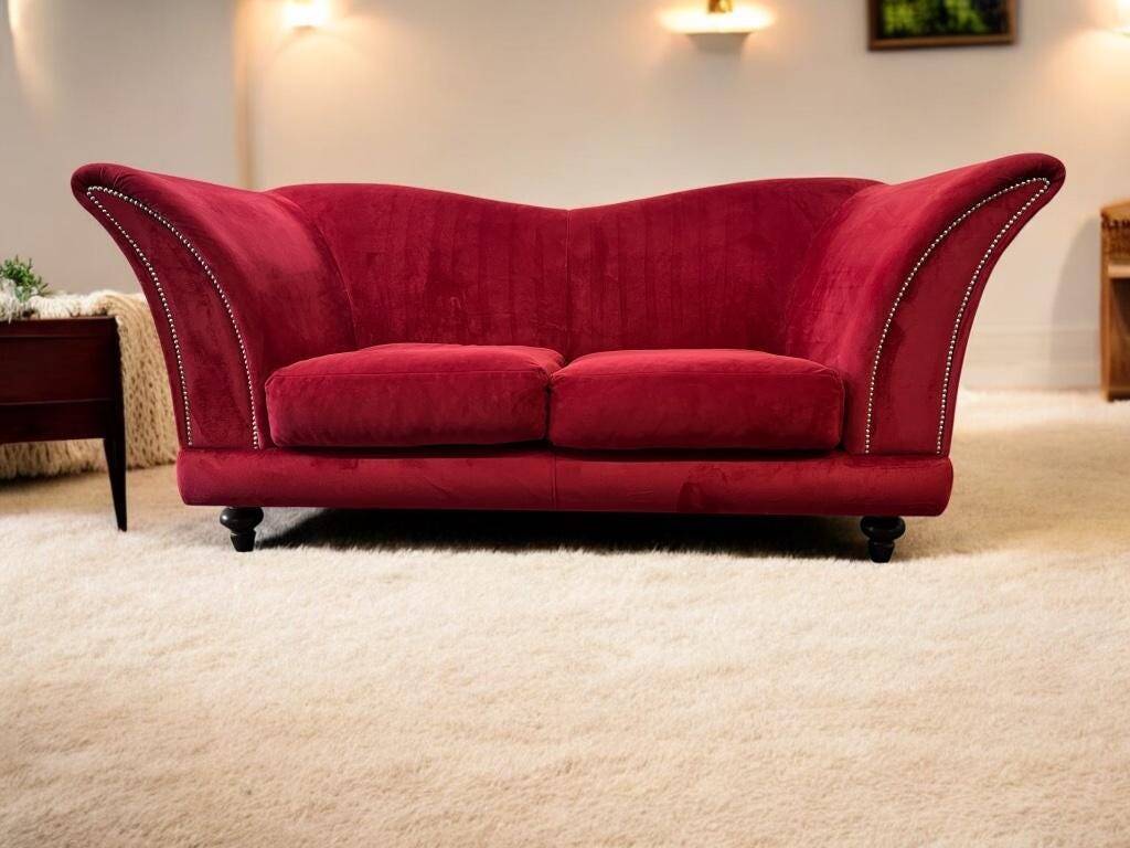 Vintage pink and red sofa