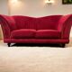 Vintage pink and red sofa