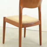 Set de 4 chaises Koefoed 'Skoven' teck vintage