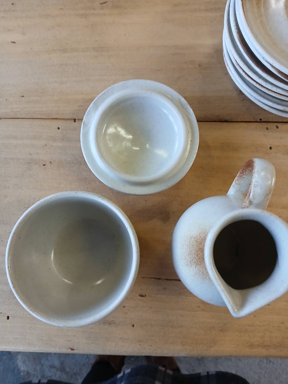 Antique stoneware coffee service