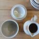 Antique stoneware coffee service