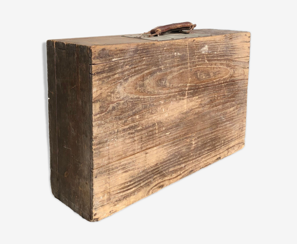 Valise déco en bois