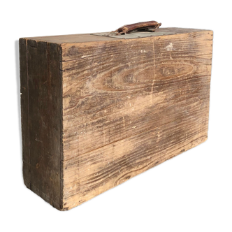 Valise déco en bois
