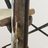 Old riveted stepladder
