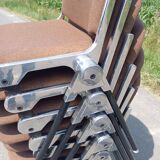 Set of 6 Italian design chairs 70s