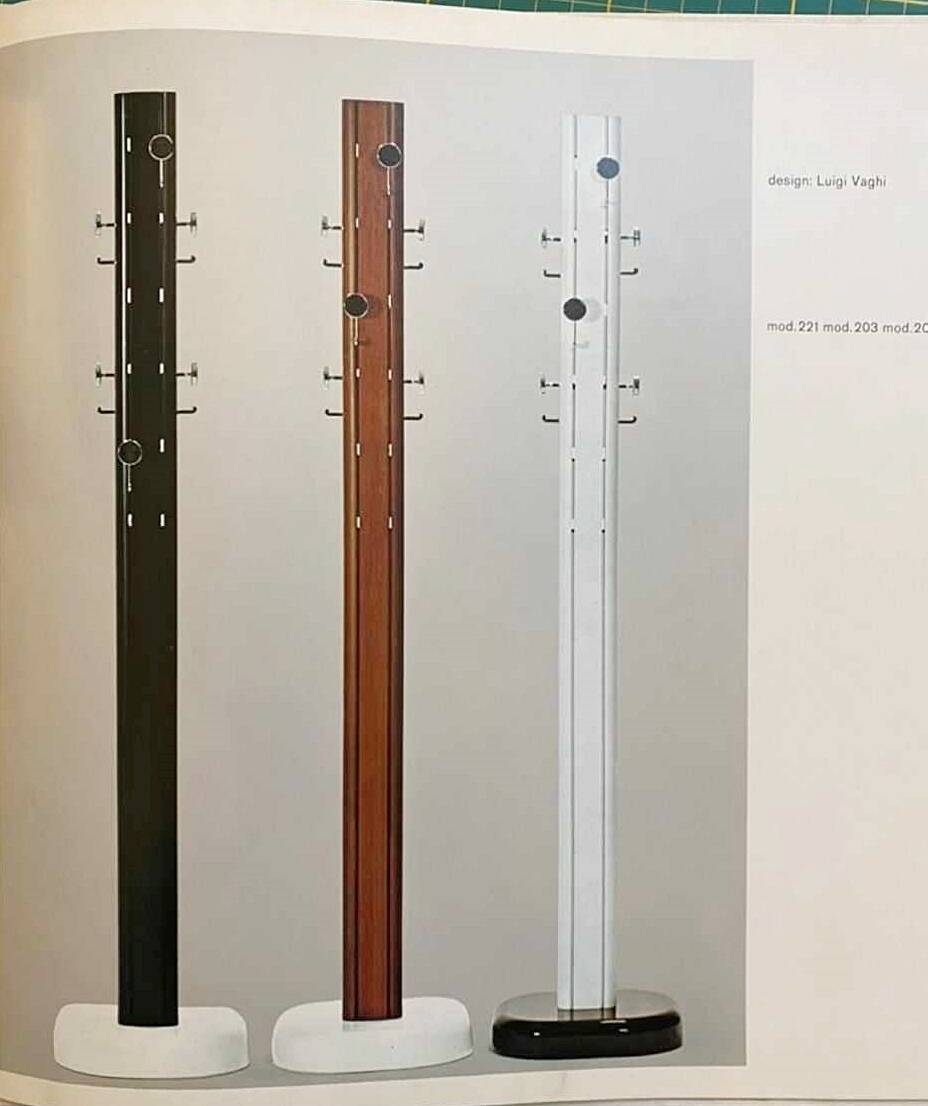Luigi Vaghi mod.203 Porte-manteaux - 7 patères amovibles