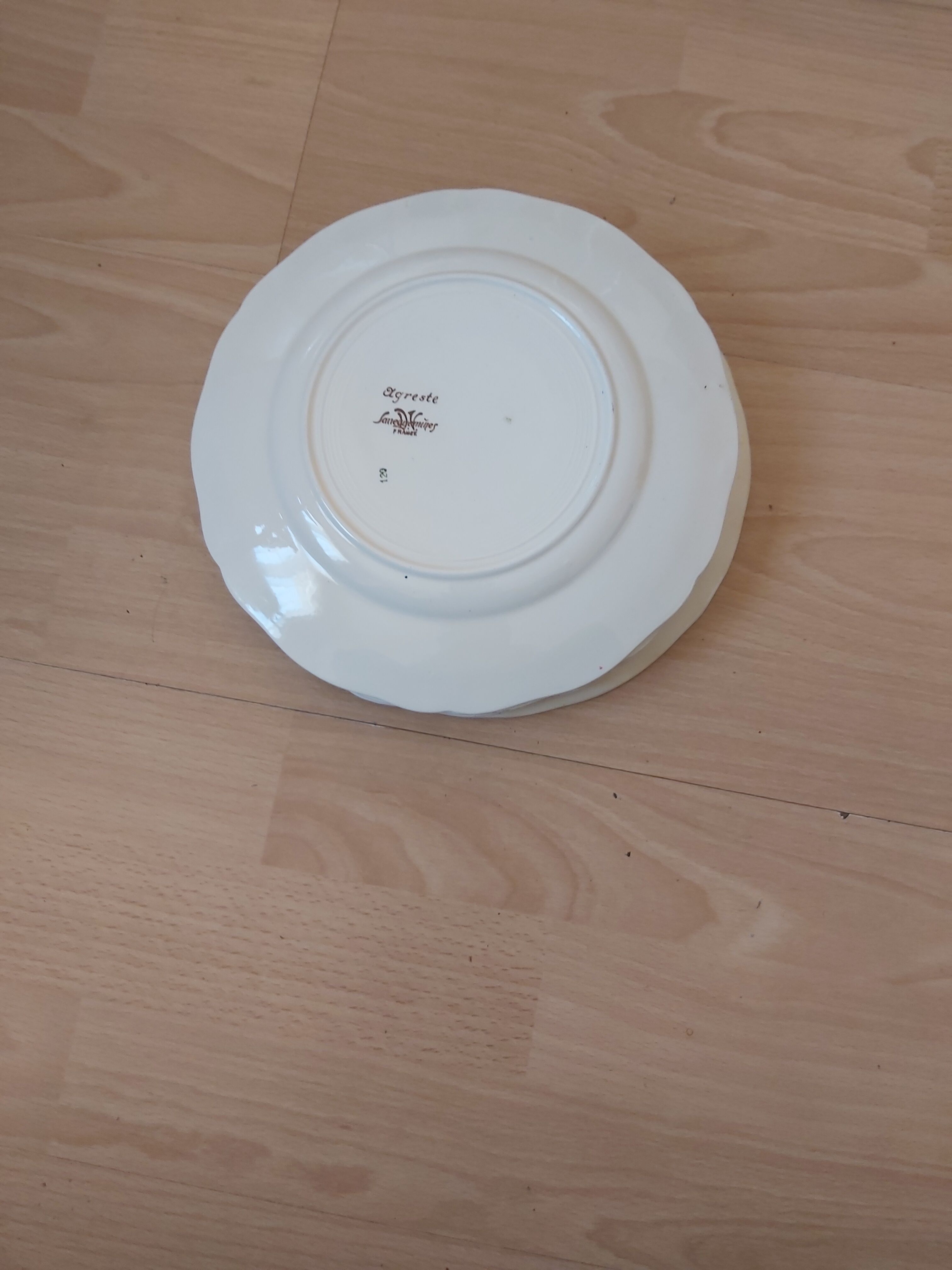 Assiettes alsaciennes creuses Agreste