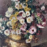 Flowers in a cauldron