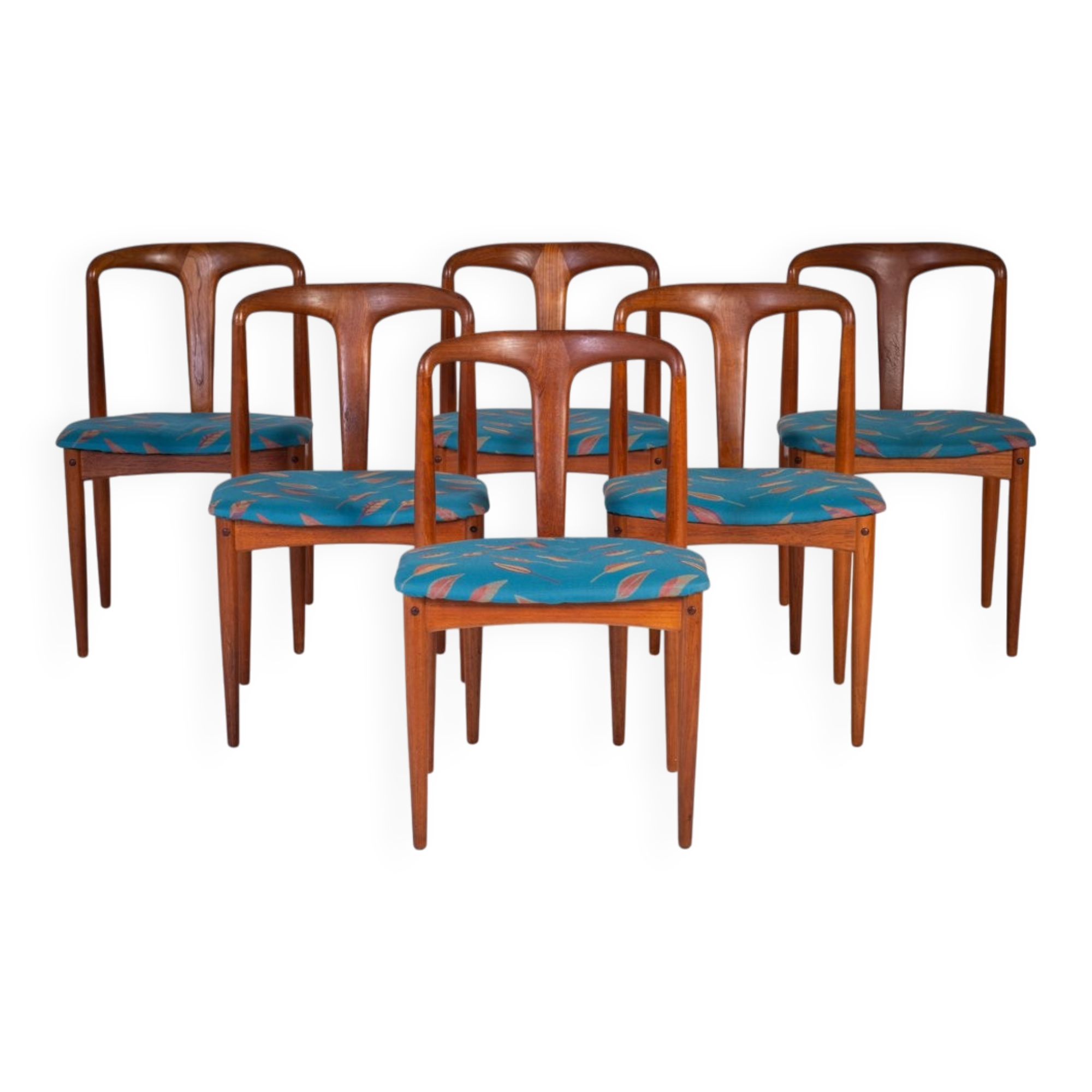 Juliane chairs by Johannes Andersen for Uldum Furniture, Denmark, 1960s, Set of 6