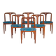 Juliane chairs by Johannes Andersen for Uldum Furniture, Denmark, 1960s, Set of 6