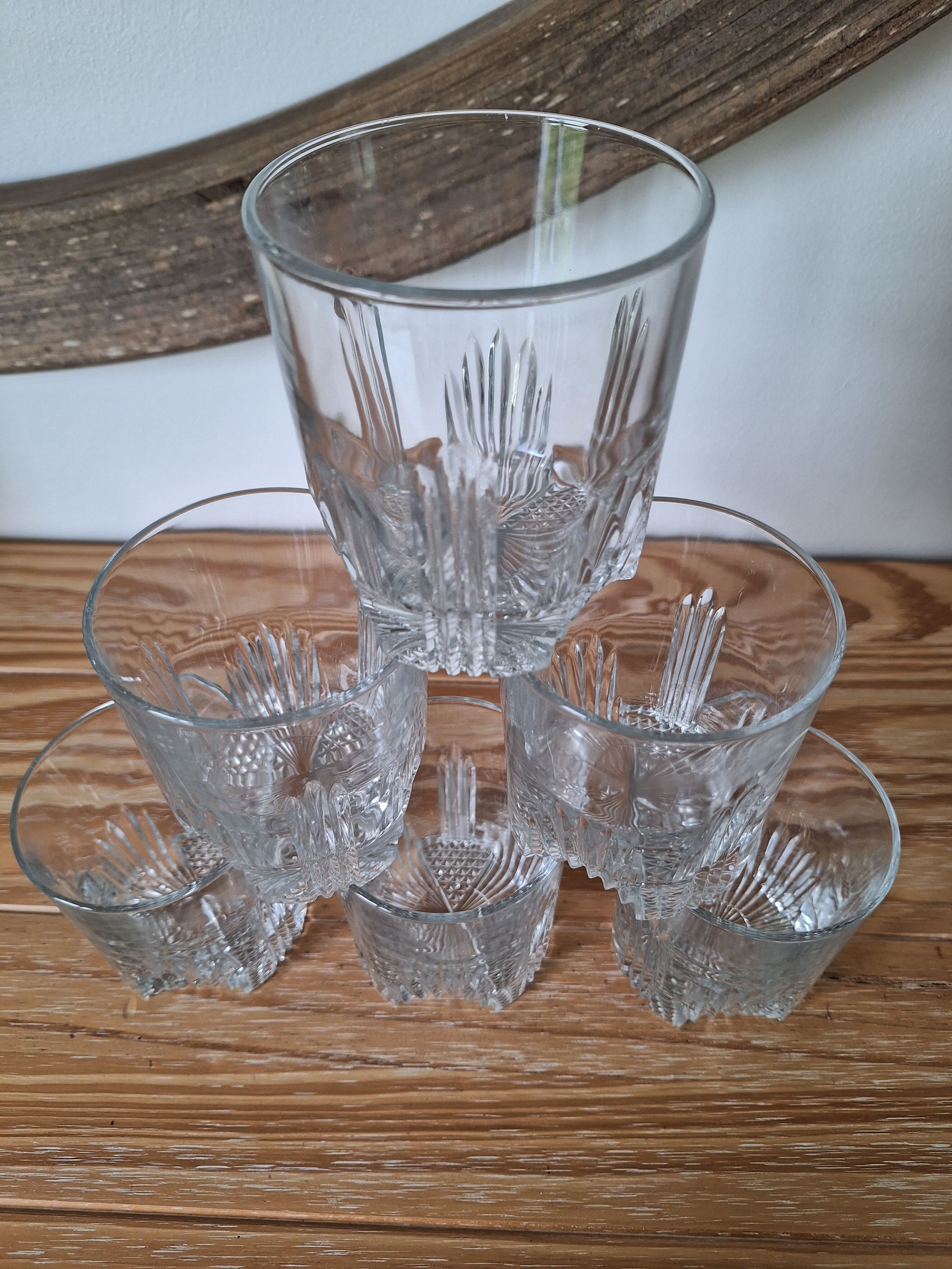 Art Deco whisky glasses