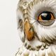 Porte-parapluie hibou en céramique italienne vintage