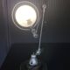 Jieldé lamp with 2 arms, clear matte varnish, industrial vintage.