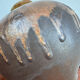 Large flared stoneware vase Art Deco