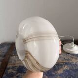 Vintage marbled opaline pendant light