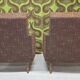 Paire de fauteuils club vintage 1970"