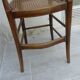 antique caned high chair for children