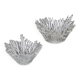 Set of 2 "Revontulet" / "Northern Lights" glass bowls by Tauno Wirkkala for Humppila / Finland / Mid Century Modern Design / 1960s