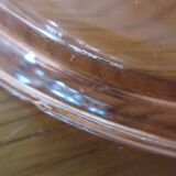 Set of 8 pink flared glasses and carafe