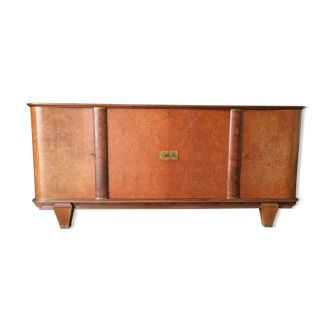 Enfilade buffet art deco 1930 1900 french sideboard loupe orme