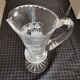 Crystal pitcher. Crystal jug.