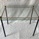 Pull out tables in glass and brass 1950