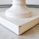 Large vintage white earthenware Medici vase
