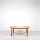 Large pinewood extendable dining table by Rainer Daumiller for Hirtshals Sa