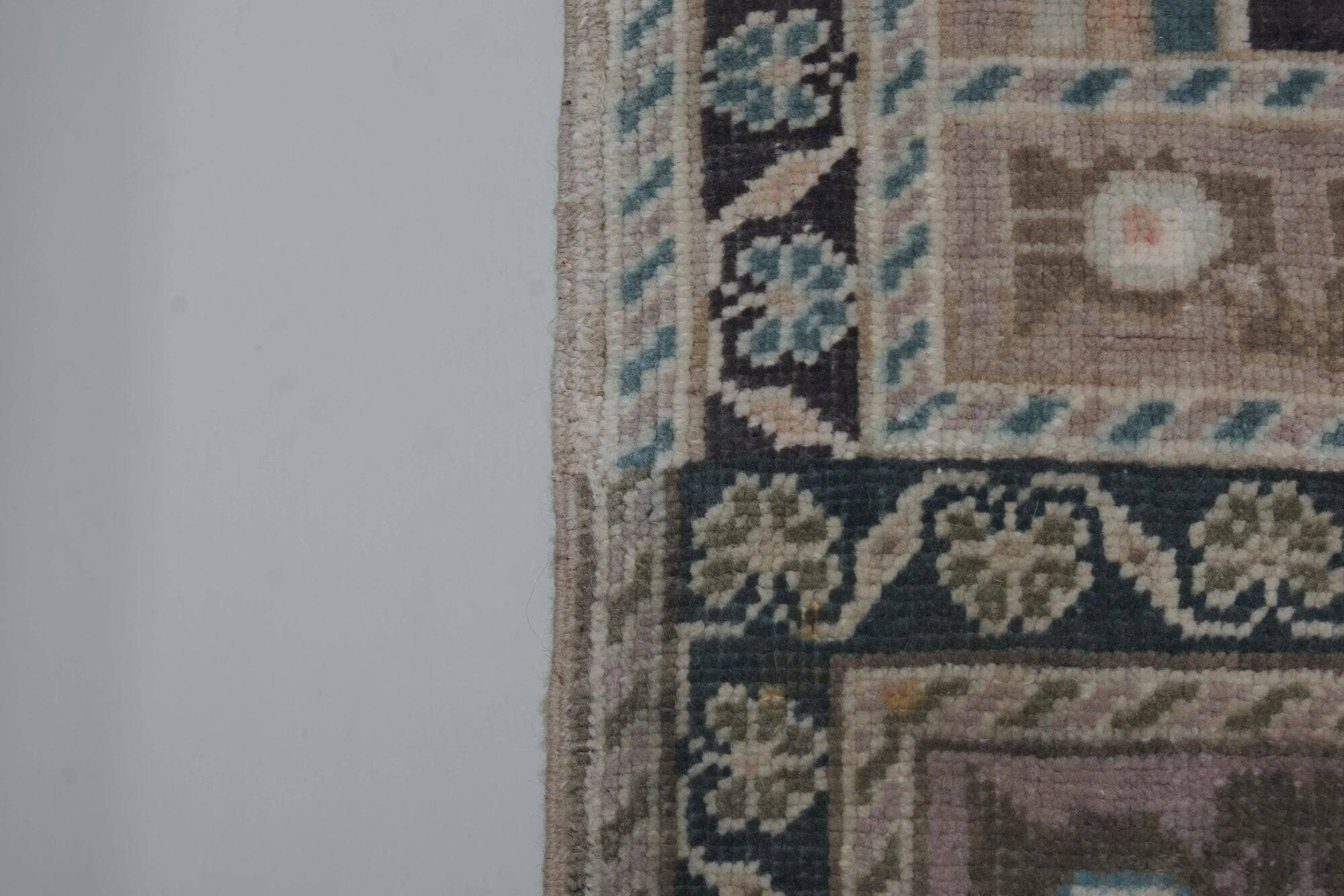 Vintage Turkish hallway rug 52x197 cm