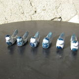 Six ceramic knife holders