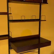 Modular library Urio in teak by Ico & Luisa Parisi for MIM, Rome, 1960s.