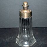 La Parfaite SGDG sugar shaker in glass and silver-plated Art Deco metal