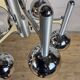 Italian design chrome vintage Space Age Gaetano Sciolari pendant lamp