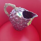 Old slip pitcher. Strawberry shape.