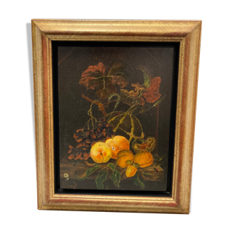 Painting still life with insects