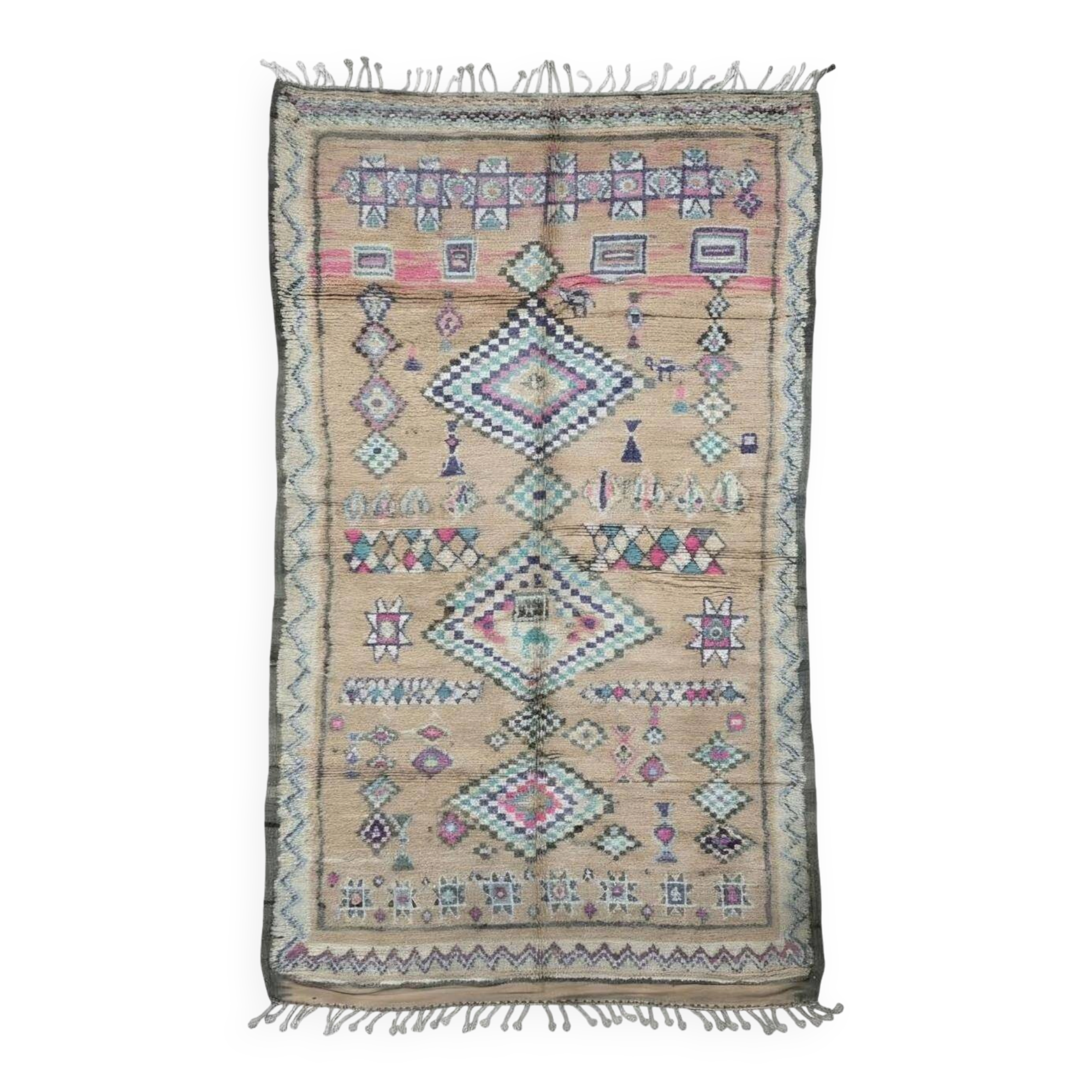 Vintage Berber Carpet Boujad - 320 x 184 cm