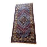 Tapis d'Orient persan ancien en laine à médaillon central
