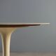 Vintage metal table with marble top, Italian design from the 1970s.