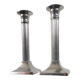 Pair of vintage silver column candlesticks